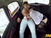 Fake Taxi Car park taxi fuck with sexy Russian wearing knee high boots