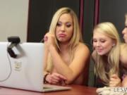 Teen plays on webcam with stepmom Alexis Fawks and friend Olivia Austin