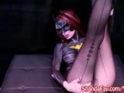 Canadian BatGirl Shanda Fay Plays With Big Dildo!