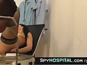 Hot female caught with doctor hidden cam during exam