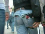 Strapse unter Jeans...
