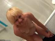 Sexy young Girl masturbate with Granny together, granny likes young