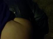 My wife's best friend squatting her huge ass again