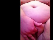 bbw rubs pussy to cum