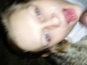 friend taking facial