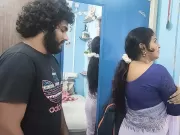 Long lip lock with ass kiss romance and hard fuck in saree