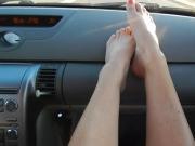 feet on dash