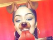 Hasinah Teasing Cleavage