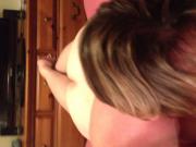 Sucking good on Hubby