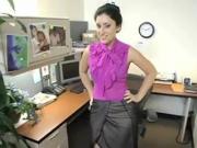 MILF gets off in the office