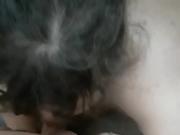 Hot girl ass licking and sucking dick from behind