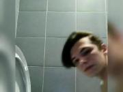 18 yo fag cleans his toilet