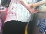 Tights Ass - 3 - Hot Mother Leaning The Bus Pole