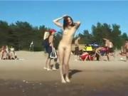 Dancing at beach