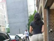 UK Candid latina perfect bubble butt walking comment