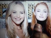 Sophie Turner and Jennifer Lawrence Cum Tribute