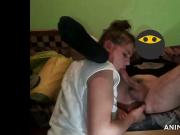 My sexy Teen blowjob my dick as she finger my ass