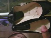 Black patent flats