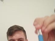 Meatotomy sounding with jumbo pen