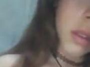 Amazing eyes showing her boobs