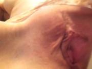 Naked girlfriend shows her charms in front of the webcam