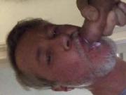 Daddy cummin in daddys mouth