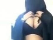 Sexy Horny Muslim Slut Burqa Strip Teasing In Hot Lingerie