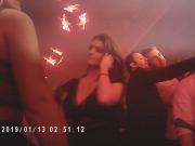 2 busty chicks dancing in front of me nice