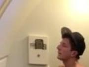 Two handed in triain bathroom