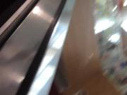 Boso sa escalator with bf