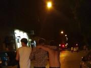 Walking with dick out behind drunk Russian guys
