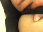 Hotwife fingers her pussy for me