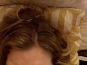 Facial surprises wife