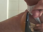 cumshot in her new heels