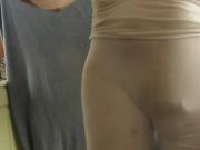 Male sissy bitch slut shows his fem ass cheeks.