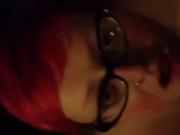 BBW cock slut facial