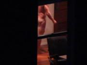 My neighbor walking naked