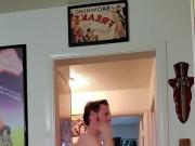 Strutting around naked