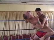 Derek Atlas dominates and humiliates wrestling match.