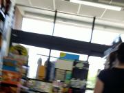 Upskirt black dress black panty quick
