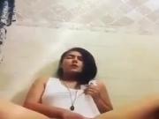 Cute teen plays with herself
