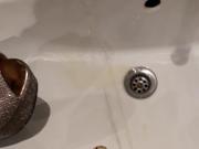 Piss and cum on sexy snakeskin heels
