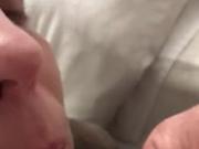 Tinder date swallows cum