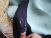 Big Cum on blue Neoprene Jacket