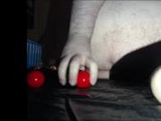 Pool balls up the ass