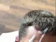 Huge cock facial cum