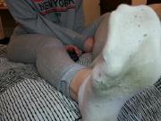 Sweetsoles Stinky White Gym Socks.