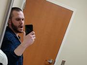 Lucky getting his cock swallowed in the hospital ER bathroom