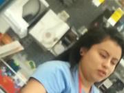 Short big boobs latina Walgreen's worker