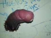 Eating thick load of cum